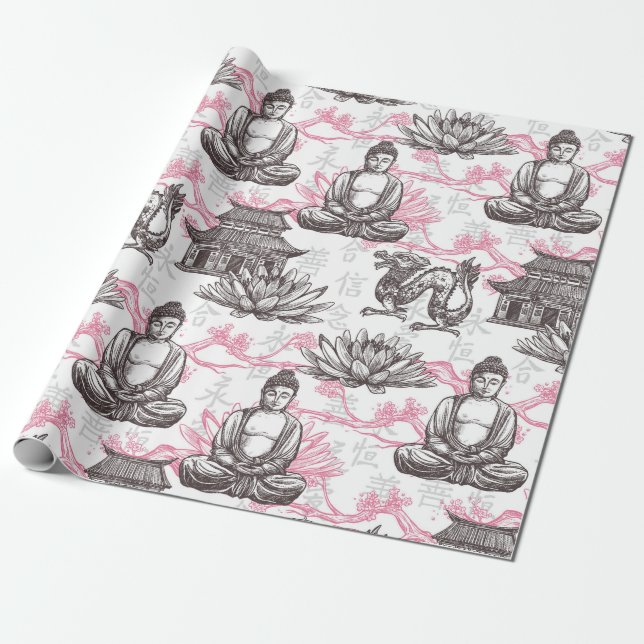 Buddha Wrapping Paper (Unrolled)