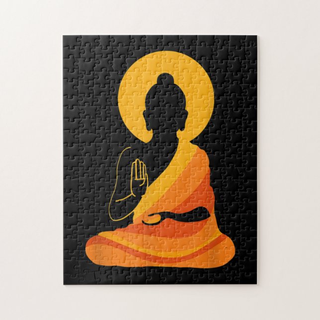Buddha YingYang Zen Yoga, Relax, Enjoy Life Jigsaw Puzzle (Vertical)