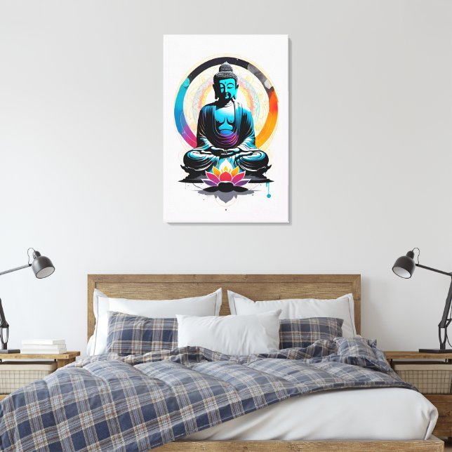 Buddha Zen Art  Canvas Print (Insitu(Bedroom))