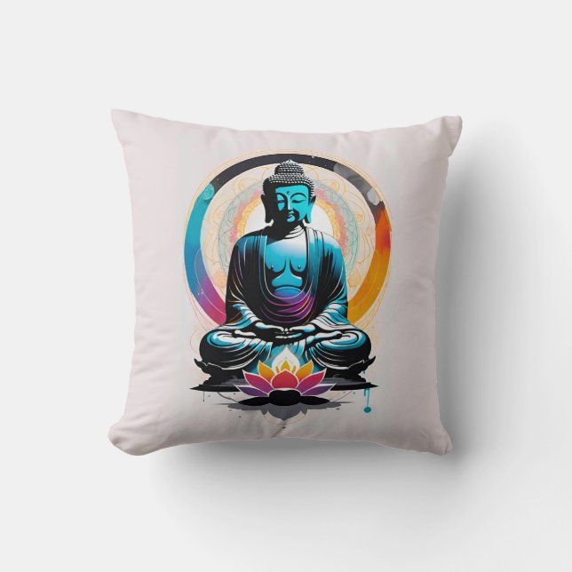 Buddha Zen Art  Cushion (Front)