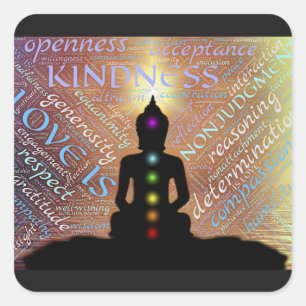 Buddha Zen Spiritual Enlightenment Love Sticker