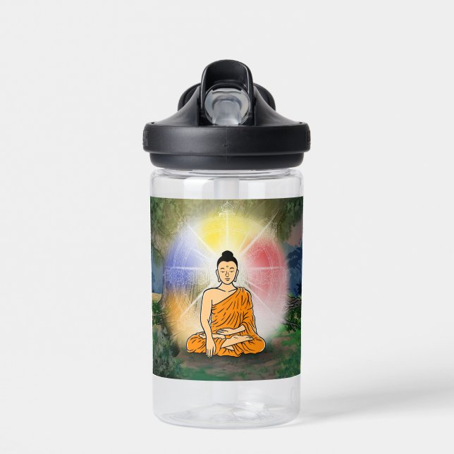 Buddha's Enlightenment Water Bottle (Front)