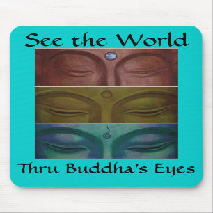 Buddha's eyes Mousepad