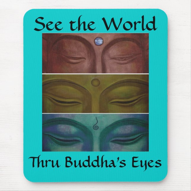 Buddha's eyes Mousepad (Front)