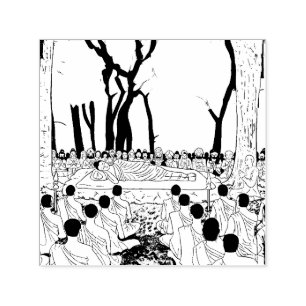 Buddha's Final Nirvana Self-inking Stamp