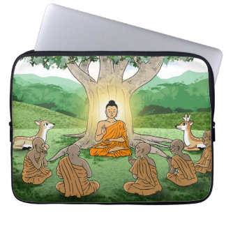 Buddha's First Sermon Teaching Laptop Sleeve