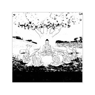 Buddha's First Sermon Teaching Self-inking Stamp