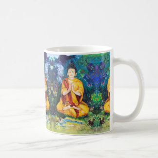 Buddhas Garden Meditate Pray Maureen Girard Tibet Coffee Mug