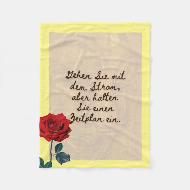 BuddhaToday #2 Gemütlicher Buddha  Fleece Blanket (Front)