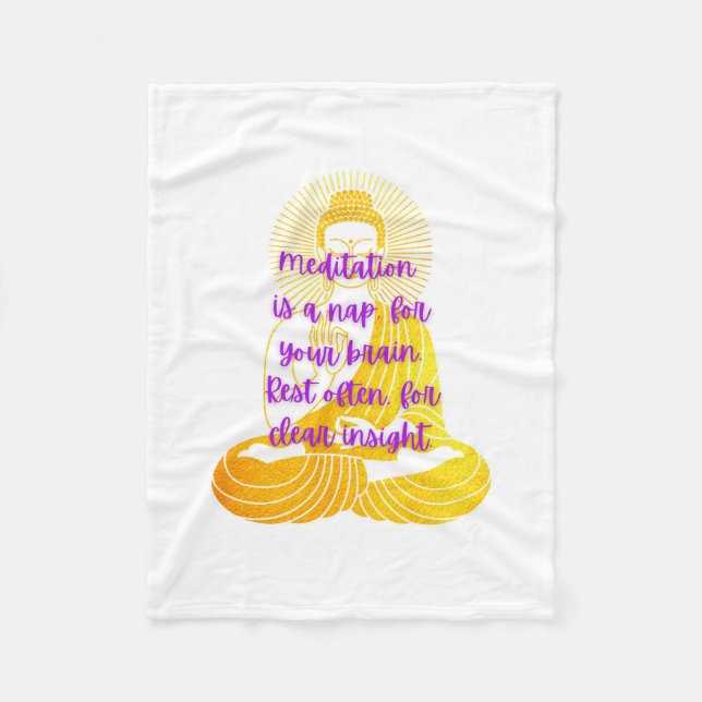 BuddhaToday Cosy Quotes Blanket #1  (Front)