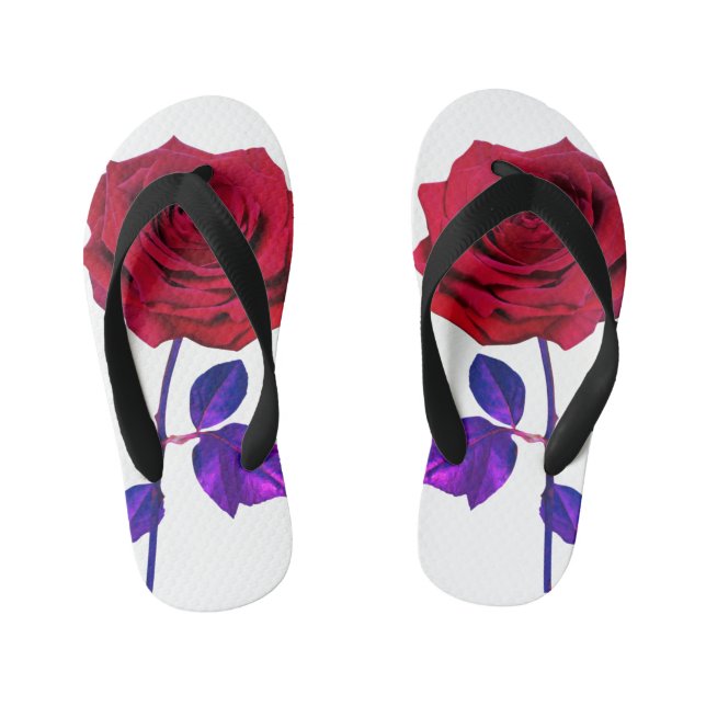 BuddhaToday Kids #2 Zen Rose Flip Flops (Footbed)
