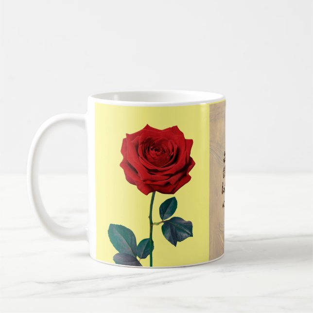 BuddhaToday V1 #34 Zen Mug - Buddha Rose  (Left)