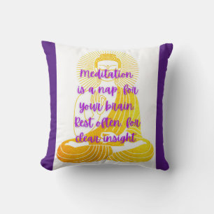 BuddhaToday V4 Peace Pillows #3 - Throw Pillow