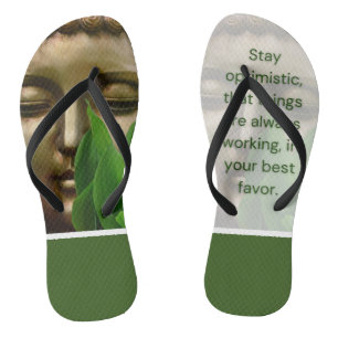 BuddhaTodayV2 'Walk in Peace' #2 Original w/Quote Jandals