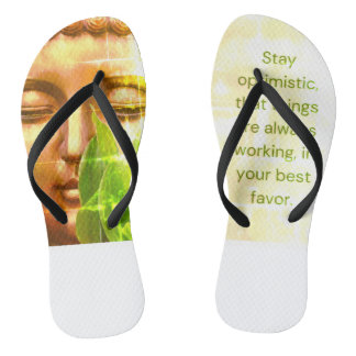 BuddhaTodayV2 'Walk in Peace' #6 Original w/Quote Jandals
