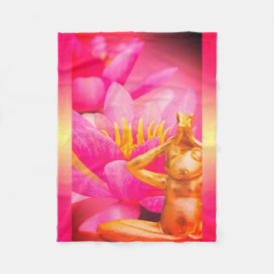 BuddhaTodayV3.pnk #17 Cosy Buddha Fleece Blanket