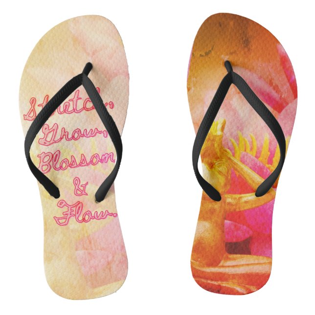 BuddhaTodayV3.pnk #2  'Walk in Peace' Jandals (Footbed)