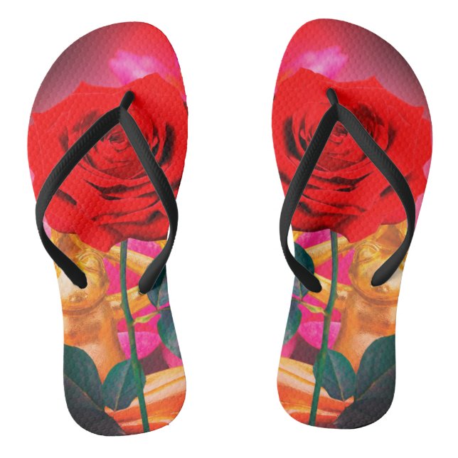 BuddhaTodayV3.pnk #5  'Walk in Peace' Jandals (Footbed)