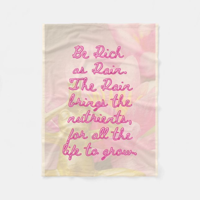 BuddhaTodayV3.pnk #7 Cosy Buddha Fleece Blanket (Front)