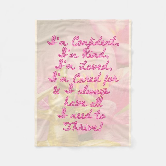 BuddhaTodayV3.pnk #9 Cosy Buddha Fleece Blanket (Front)