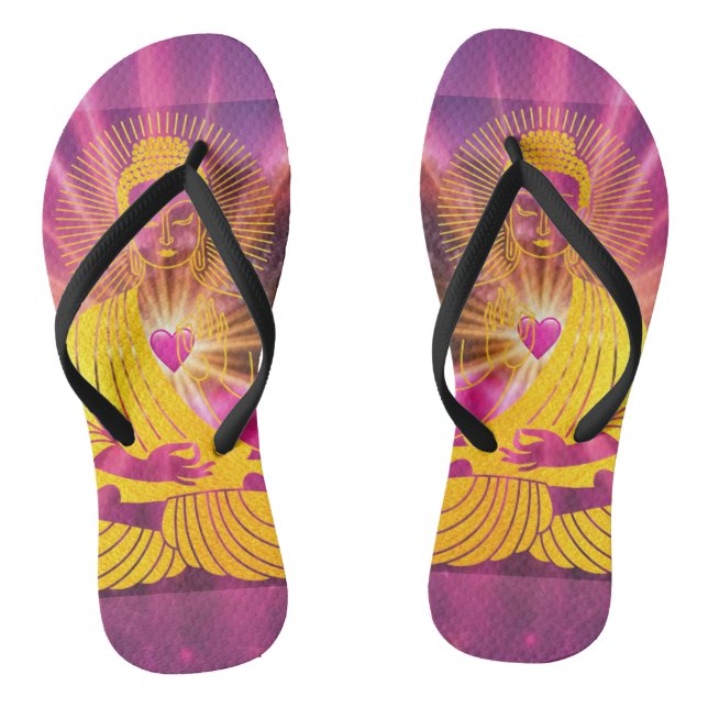 BuddhaTodayV4 #1  'Walk in Peace' Jandals (Footbed)