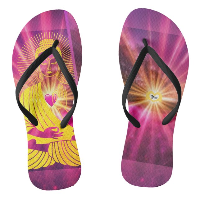 BuddhaTodayV4 #22  'Walk in Peace' Jandals (Footbed)