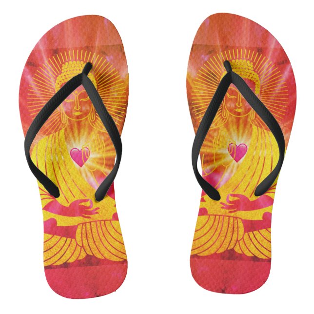 BuddhaTodayV4 #8  'Walk in Peace' Jandals (Footbed)