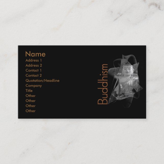 Buddhism Business Card (Front)