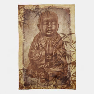 Buddhism Monk Tea Towel