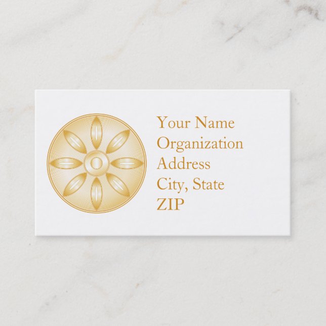 Buddhism Symbol Business Card (Front)