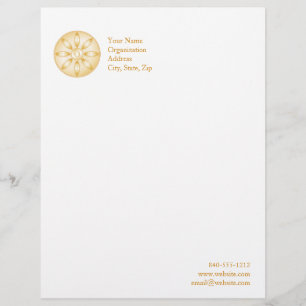 Buddhism Symbol Letterhead Design