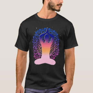 Buddhism Yogi Namaste Colourful Mandala Zen Buddhi T-Shirt