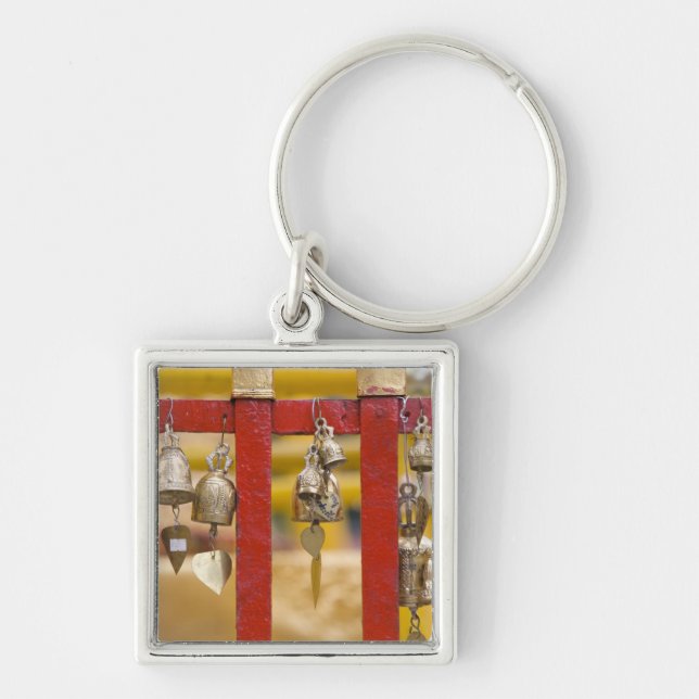 Buddhist Bells at Doi Suthep Temple Key Ring (Front)