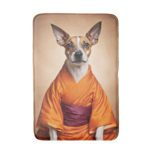 Buddhist Brazilian Terrier Bath Mat