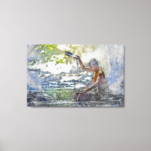 Buddhist Canvas Print (Front)