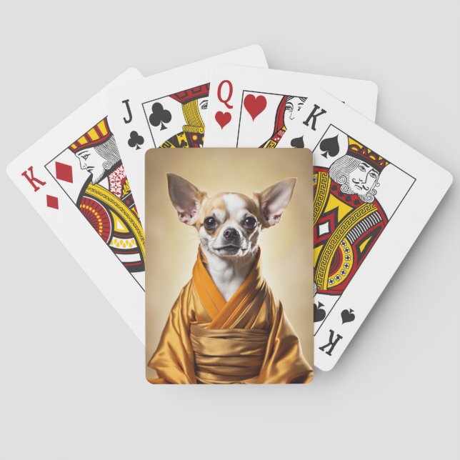 Buddhist Chihuahua Playing Cards (Back)