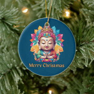 Buddhist Christmas Ceramic Tree Decoration