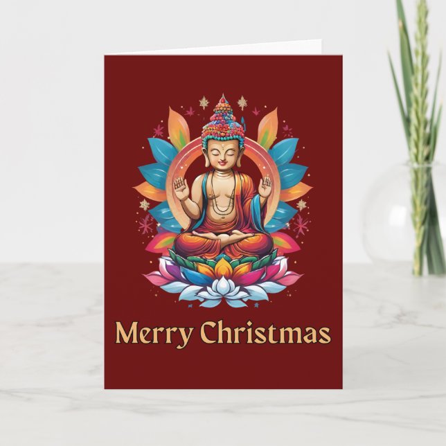 Buddhist Christmas  Holiday Card (Front)