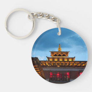 Buddhist Dzong Roof Key Ring