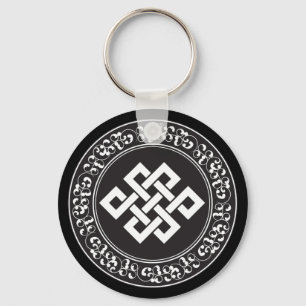 Buddhist Endless Knot Key Ring