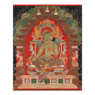 Buddhist Green Tara Newari Style Photo Print