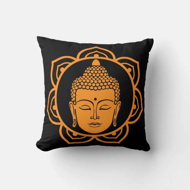 Buddhist Home Decor Cushion (Front)