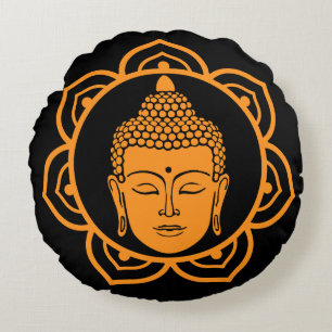 Buddhist Home Decor Round Cushion