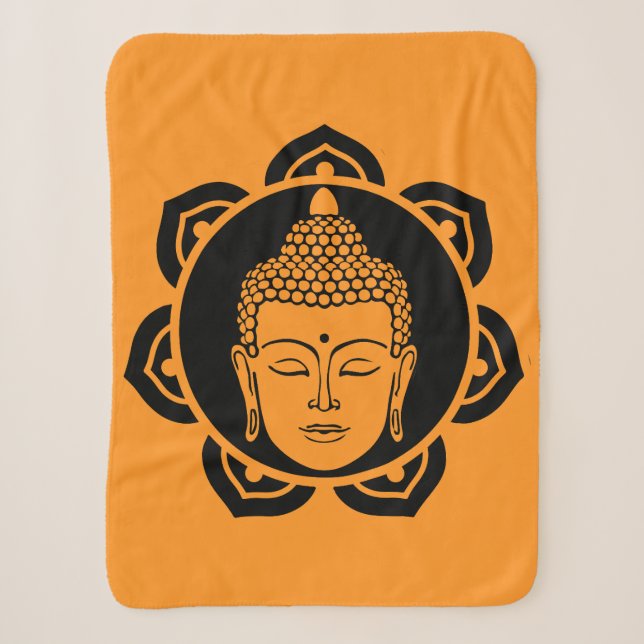 Buddhist Home Decor Sherpa Blanket (Front)