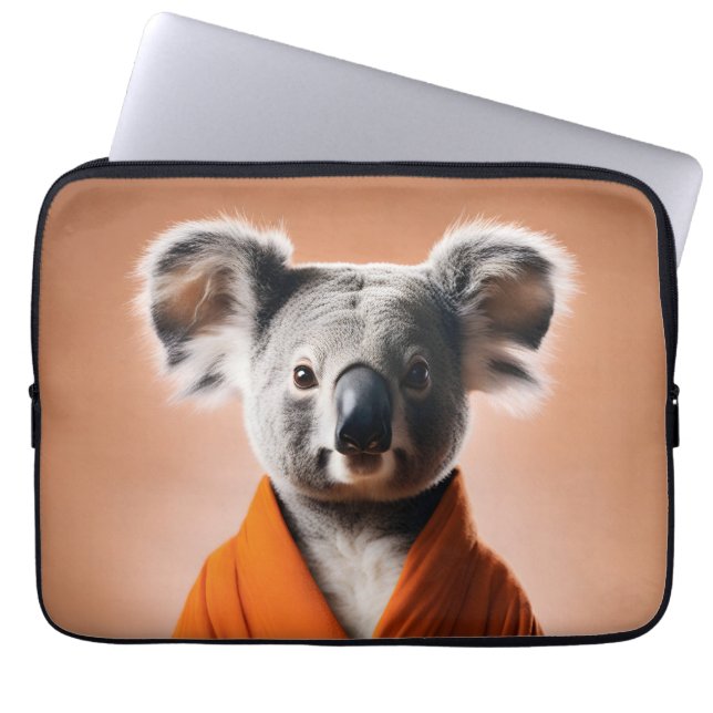 Buddhist Koala Laptop Sleeve (Front)