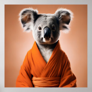 Buddhist Koala Poster