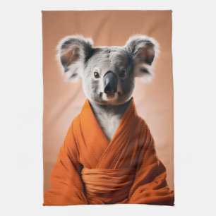Buddhist Koala Tea Towel