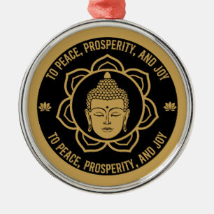 Buddhist Mantra Luck Gift Metal Tree Decoration
