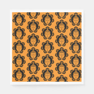 Buddhist Meditation Art Decor Napkin