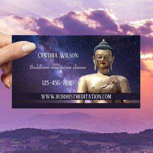 Buddhist Meditation Teacher Business Card
